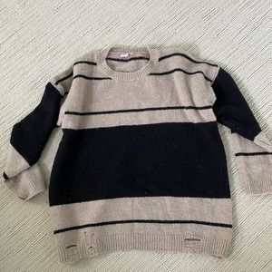 Pink lily oversized sweater